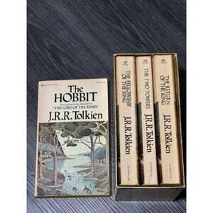 Lord of The Rings Boxed Trilogy Set J.R.R. Tolkien The Hobbit